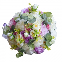 Lavender Rose Wedding Bouquet Bridal White Peony