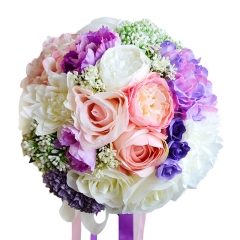 9 inches Artificial Wedding Flower Lavender Peony