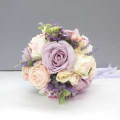 Lavender Artificial Wedding Bridal Bridesmaid Bouquet