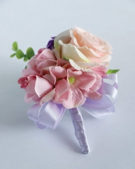 Champagne Rose Boutonniere Daisy Brooch Pin Flower for Prom Party Groom Groomsman Best Man on Wedding